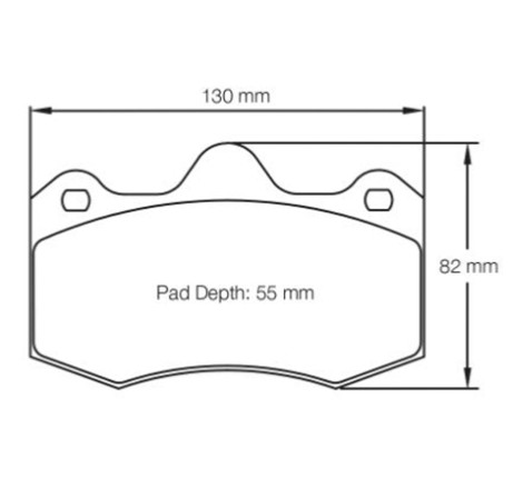 Plaquettes de frein avant FERODO DS2500 FRP3083H pour Renault Clio 2 RS V6 3.0 226/255cv (étriers AP Racing)