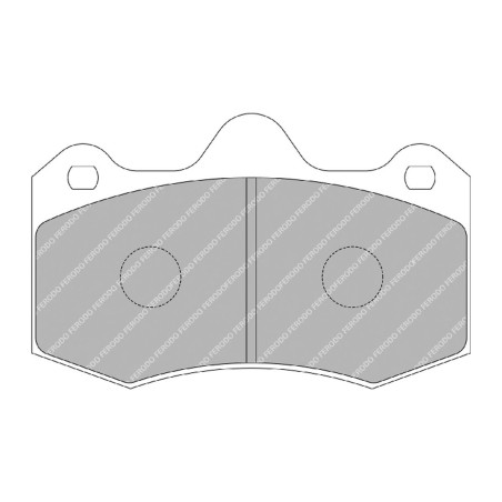 Plaquettes de frein avant Ferodo DS Performance FDSR3083 pour Renault Clio 2 RS V6 3.0 (phase 2 / 255cv / étriers AP Racing)