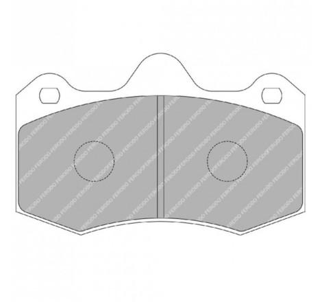 Plaquettes de frein avant FERODO DS3.12 FRP3083G pour Renault Clio 2 RS V6 3.0 226/255cv (étriers AP Racing)