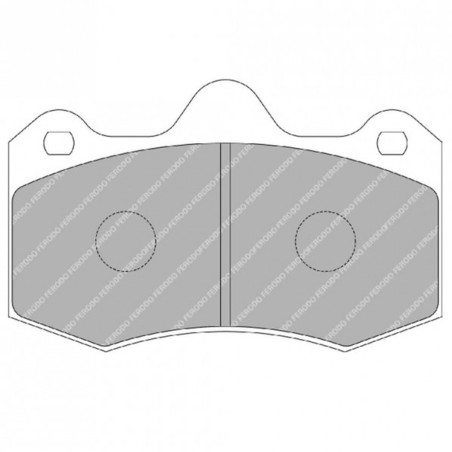 Plaquettes de frein avant FERODO DS3.12 FRP3083G pour Renault Clio 2 RS V6 3.0 226/255cv (étriers AP Racing)
