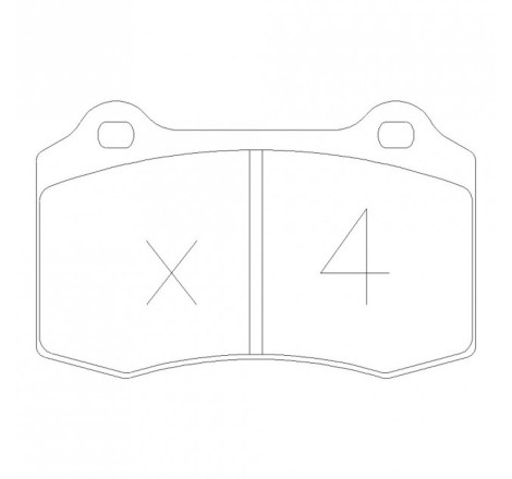 Plaquettes de frein avant GT2i Club pour Citroën DS3 Racing / THP / Peugeot 208 GTi / Renault Clio 2 RS V6 (étriers BREMBO)
