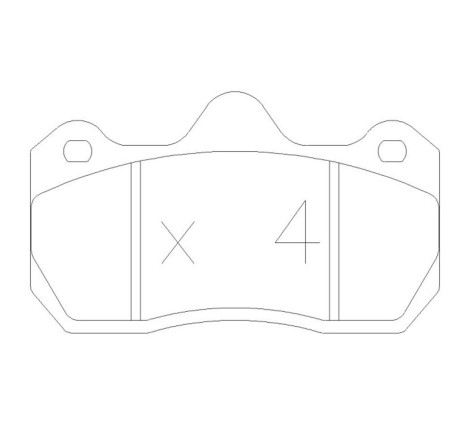 Plaquettes de frein avant GT2i Race pour Renault Clio 2 RS V6 3.0 (étriers AP Racping)