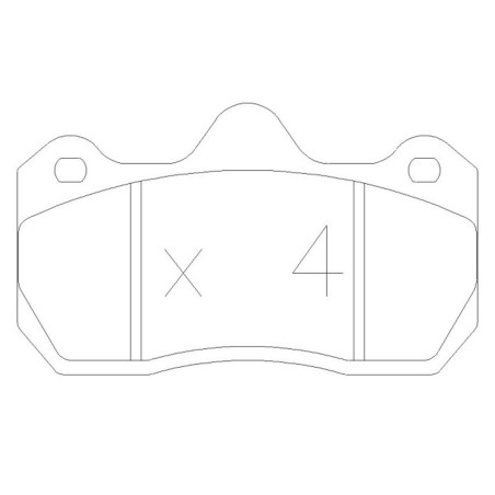 Plaquettes de frein avant GT2i Race pour Renault Clio 2 RS V6 3.0 (étriers AP Racping)