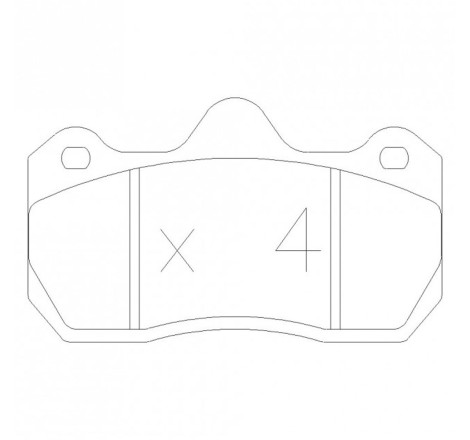 Plaquettes de frein avant GT2i Race pour Renault Clio 2 RS V6 3.0 (étriers AP Racping)