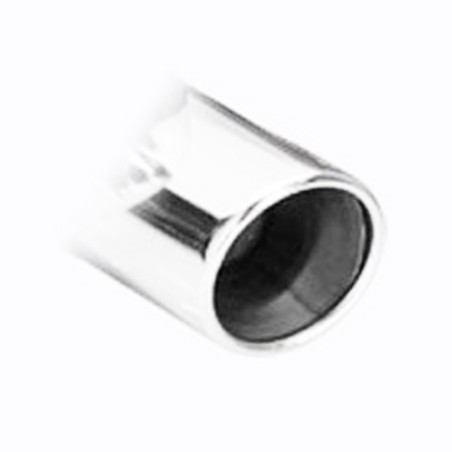 Silencieux / Terminal d'échappement 1x76mm Droite et Gauche INOXCAR pour Renault Clio 2 RS V6 3.0