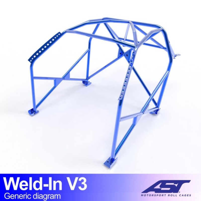 Arceau AST 8 points à souder pour Renault Clio 3 (toutes versions dont RS) 3-Portes Hayon