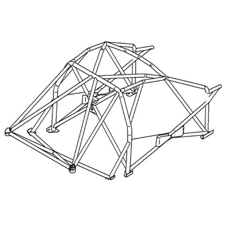 Arceau de sécurité SPARCO pour Renault Clio 3 RS (après 2006)