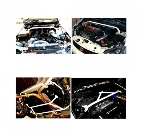 Barre stabilisatrice anti-roulis arrière 18mm ULTRA RACING pour Renault Clio 3 (toutes versions dont RS)