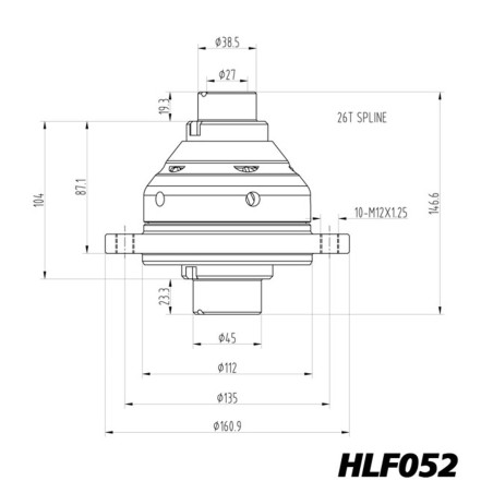Différentiel autobloquant boîte TL4 Blackline pour Renault Clio 3 RS 2.0 16V 197/200cv