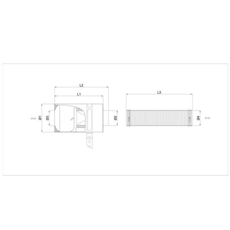 Boite à air carbone CDA avec élément filtrant coton pour Citroën C2 VTR / VTS / Peugeot	206 XS 1.6 16V