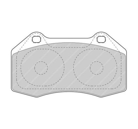 Plaquettes de frein avant Ferodo DS Performance FDS1667 pour Renault Clio 3 RS 2.0 V16 / Megane 2 RS (étriers BREMBO)