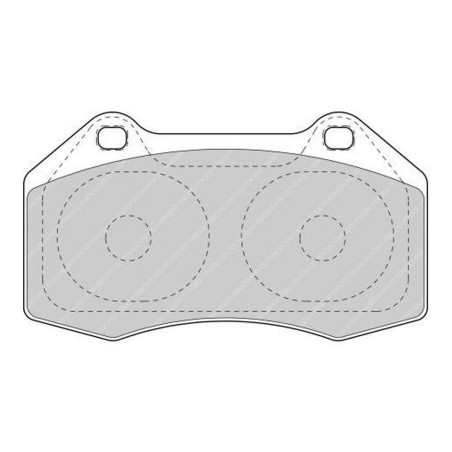 Plaquettes de frein avant Ferodo DS Performance FDS1667 pour Renault Clio 3 RS 2.0 V16 / Megane 2 RS (étriers BREMBO)