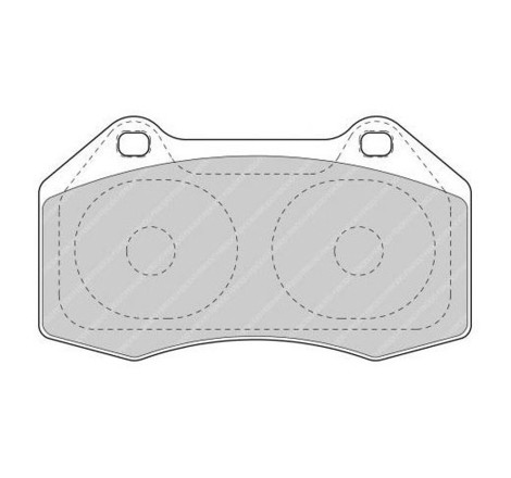 Plaquettes de frein avant FERODO DS2500 FCP1667H pour Renault Clio 3 RS 2.0 16V / Megane 2 RS / F1 Team R26 (étrier BREMBO)