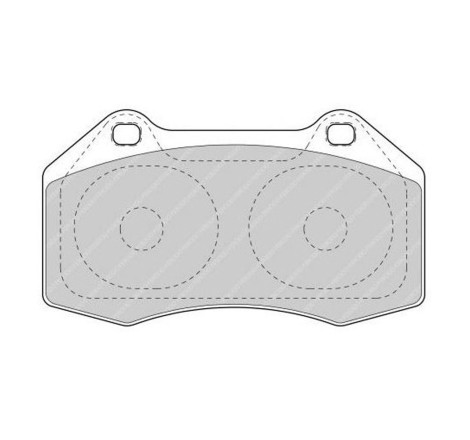Plaquettes de frein avant FERODO DS3000 FCP1667R pour Renault Clio 3 RS 2.0 16V / Megane 2 RS / F1 Team R26 (étrier BREMBO)