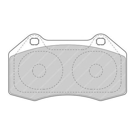 Plaquettes de frein avant FERODO DS3000 FCP1667R pour Renault Clio 3 RS 2.0 16V / Megane 2 RS / F1 Team R26 (étrier BREMBO)