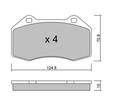 Plaquettes de frein avant GT2i Club pour Renault Clio 3 RS 2.0 16V / Megane 2 RS / Alpine A110 S (étrier BREMBO)