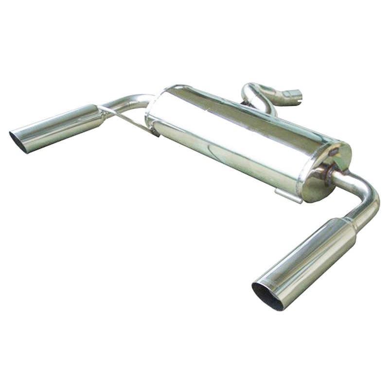 Silencieux / Terminal d'échappement 1x80mm Droite et Gauche INOXCAR pour Renault Clio 3 RS (après 2006)