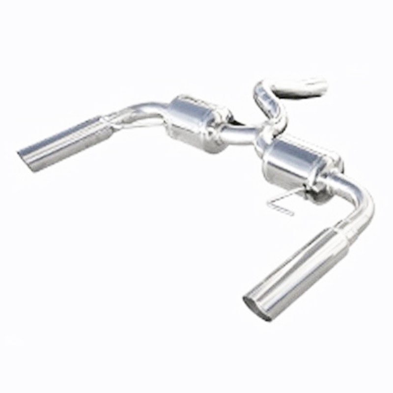 Silencieux / Terminal d'échappement 1x80mm Droite et Gauche INOXCAR pour Renault Clio 3 RS (après 2006)
