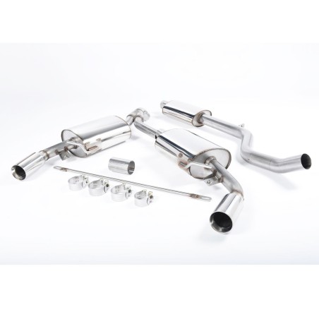 Système d'échappement Cat-Back avec silencieux MILLTEK pour Renault Clio 3 RS 2.0 16V 197cv (avec embouts polis)