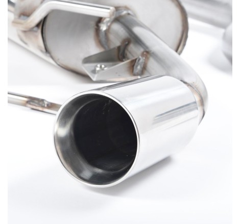 Système d'échappement Cat-Back avec silencieux MILLTEK pour Renault Clio 3 RS 2.0 16V 197cv (avec embouts polis)