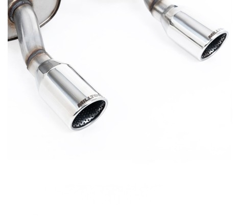 Système d'échappement Cat-Back (non résonné) MILLTEK pour Renault Clio 2 RS 2.0 16V 182cv (avec doubles sorties polies)