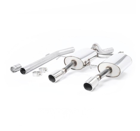 Système d'échappement Cat-Back (non résonné) MILLTEK pour Renault Clio 2 RS 2.0 16V 182cv (avec doubles sorties polies)