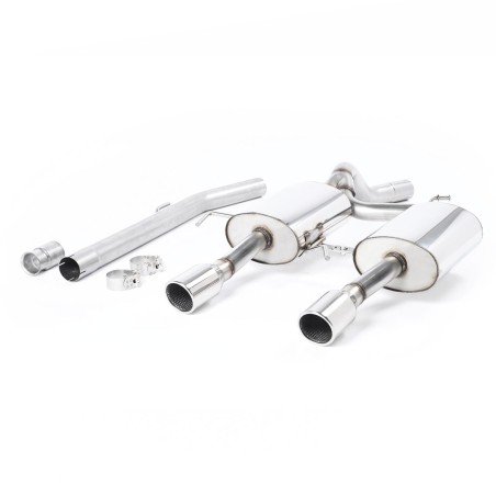 Système d'échappement Cat-Back (non résonné) MILLTEK pour Renault Clio 2 RS 2.0 16V 182cv (avec doubles sorties polies)