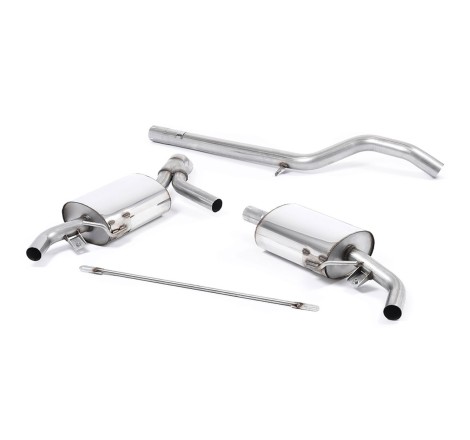 Système d'échappement Cat-Back (non résonné) MILLTEK pour Renault Clio 3 RS 2.0 16V 200cv / CUP (embouts d'origine)
