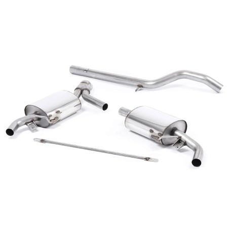 Système d'échappement Cat-Back (non résonné) MILLTEK pour Renault Clio 3 RS 2.0 16V 200cv / CUP (embouts d'origine)