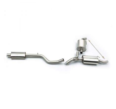 Système d'échappement Cat-Back avec silencieux MILLTEK pour Renault Clio 3 RS 2.0 16V 200cv / CUP (embouts d'origine)