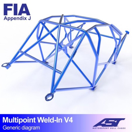 Arceau AST Multipoints 10 points à souder pour Renault Clio 4 (toutes versions dont RS) 5-Portes Hayon