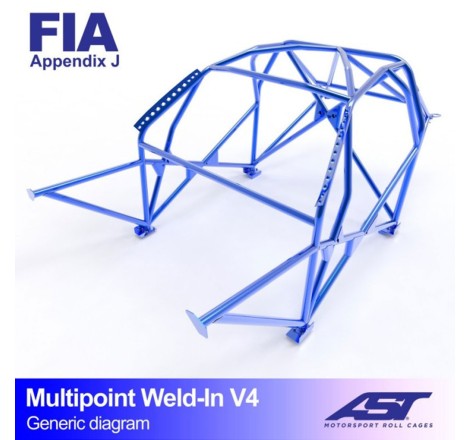 Arceau AST Multipoints 10 points à souder pour Renault Clio 4 (toutes versions dont RS) 5-Portes Hayon