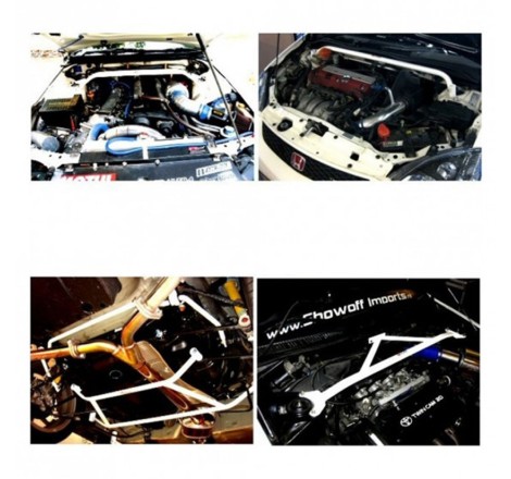 Barre anti-rapprochement supérieure arrière 4 points ULTRA RACING pour Renault Clio 4 RS (après 2013)