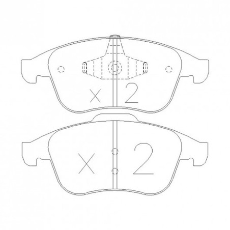 Plaquettes de frein avant GT2i Club pour Renault Clio 4 RS / 4 RS Trophy / Megane 3 TCE 180 (étrier ATE)