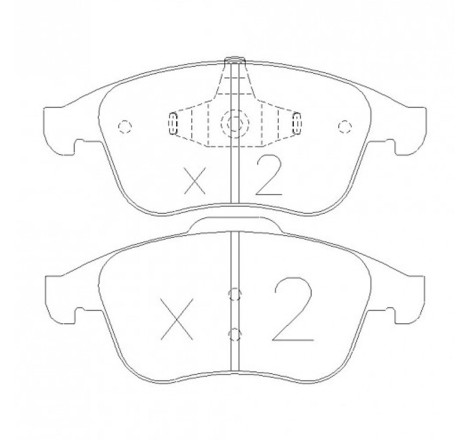 Plaquettes de frein avant GT2i Race pour Renault Clio 4 RS / Megane 3 TCE 180 (étriers ATE)