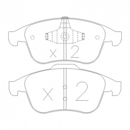 Plaquettes de frein avant GT2i Race pour Renault Clio 4 RS / Megane 3 TCE 180 (étriers ATE)