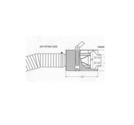 Boite à air carbone CDA avec élément filtrant coton pour Renault Clio 1 2.0 16v WILLIAMS (1995-1998)