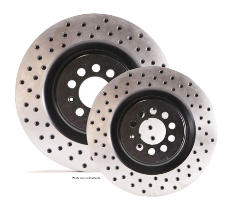Disques de frein avant ventilés TAROX finition D95 percés pour Renault Clio 4 RS / Megane 4 DCi TCe / Alpine A110S