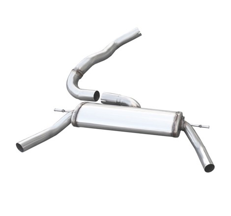 Silencieux / Terminal d'échappement 1x50mm Droite et Gauche INOXCAR pour Renault Clio 4 RS (après 2013)