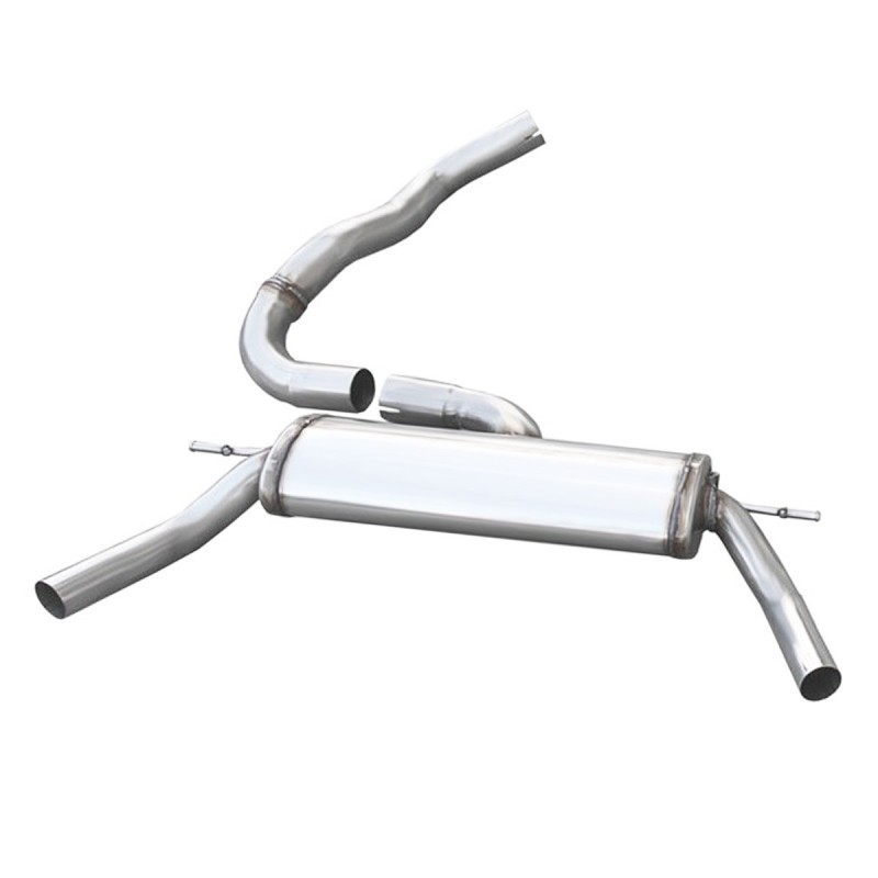 Silencieux / Terminal d'échappement 1x50mm Droite et Gauche INOXCAR pour Renault Clio 4 RS (après 2013)