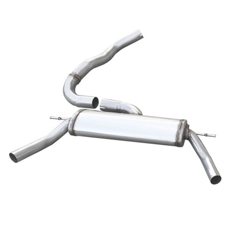 Silencieux / Terminal d'échappement 1x50mm Droite et Gauche INOXCAR pour Renault Clio 4 RS (après 2013)