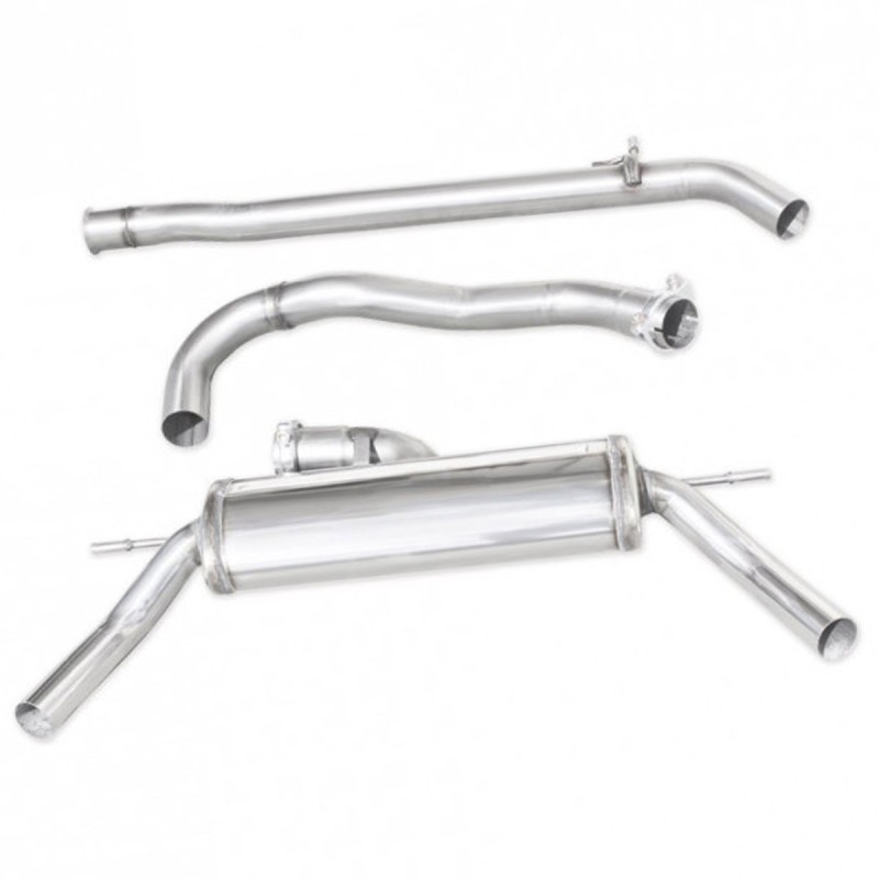Système d'échappement Cat-Back 50mm (gauche+droite) INOXCAR pour Renault Clio 4 RS Trophy 220cv