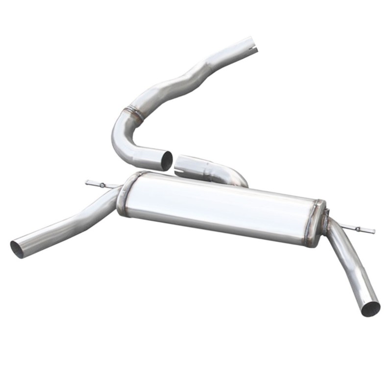 Système d'échappement avec silencieux 1x50 (gauche+droite) INOXCAR pour Renault Clio 4 RS Trophy 220cv