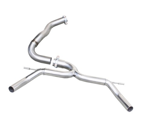 Système d'échappement sans silencieux 1x50 (gauche+droite) INOXCAR pour Renault Clio 4 RS Trophy 220cv