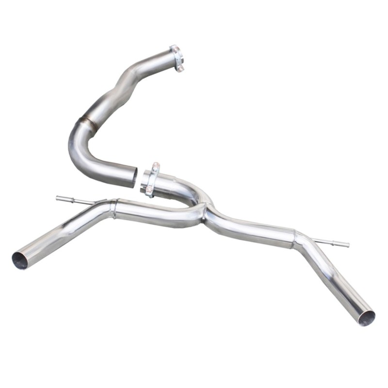 Système d'échappement sans silencieux 1x50 (gauche+droite) INOXCAR pour Renault Clio 4 RS Trophy 220cv