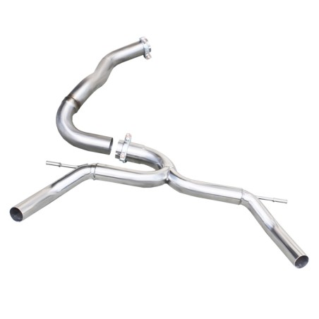 Système d'échappement sans silencieux 1x50 (gauche+droite) INOXCAR pour Renault Clio 4 RS Trophy 220cv