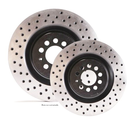 Disques de frein avant ventilés TAROX finition D95 percés pour Peugeot 308 I GTi (2008-2013) / Citroën DS4 THP