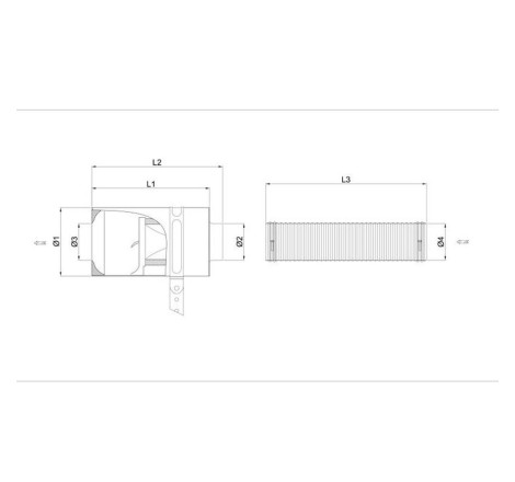 Boite à air carbone CDA avec élément filtrant coton pour Renault Clio 2 RS 2.0 16V