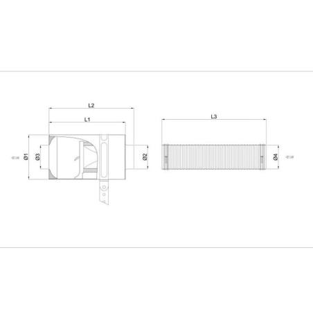 Boite à air carbone CDA avec élément filtrant coton pour Renault Clio 2 RS 2.0 16V