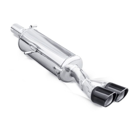 Silencieux / Terminal d'échappement (sorties noires 2x80mm) INOXCAR pour Peugeot 308 I GTi / THP 1.6 200cv